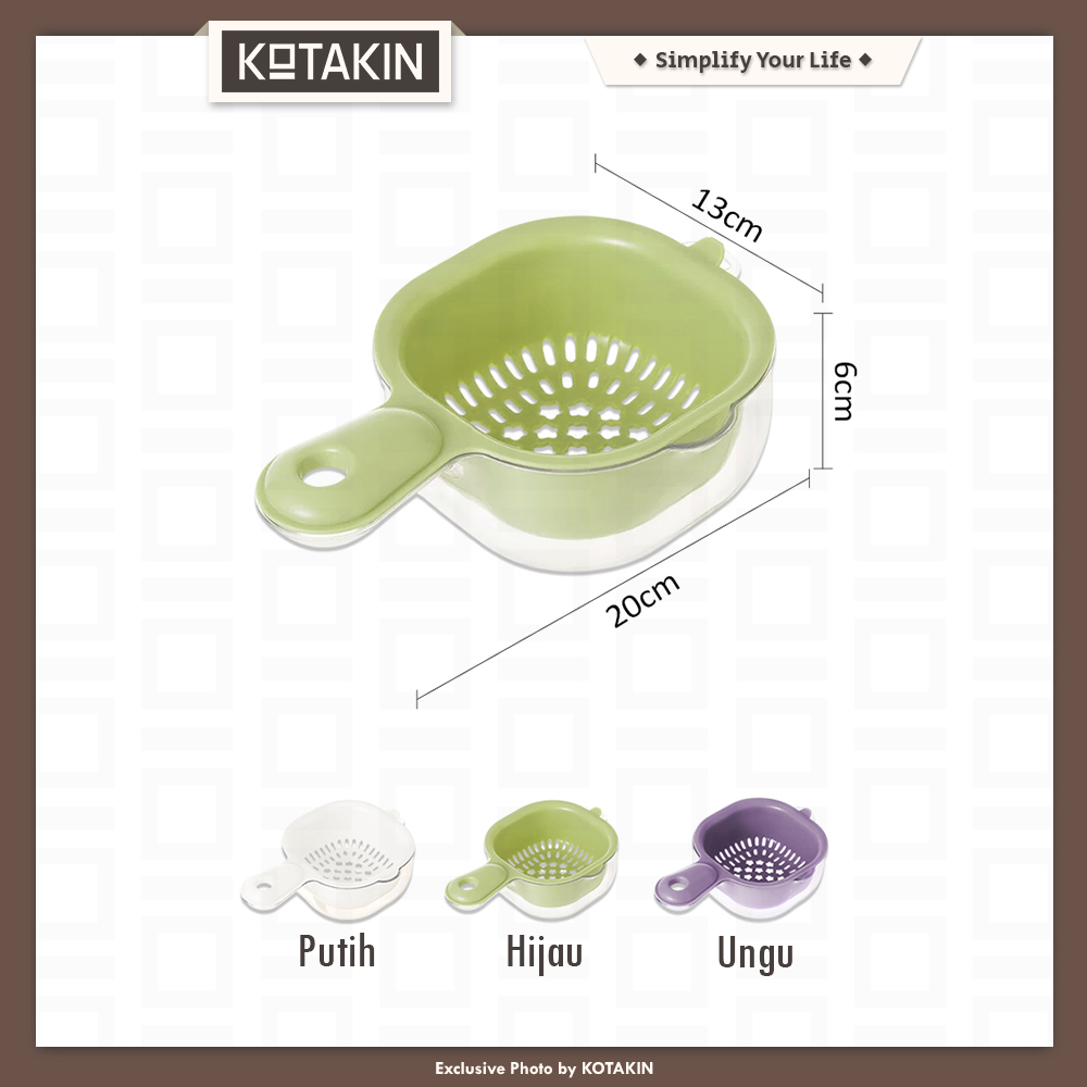 Saringan Sayur Buah Pencuci Peniris Air